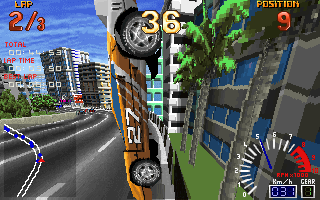 Screamer (DOS) screenshot: Crash Your Car