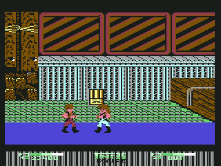 Double Dragon II: The Revenge (Commodore 64) screenshot: Stage 2