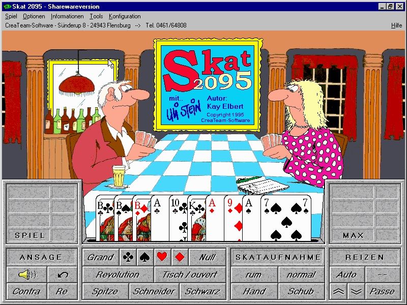 Skat 2095 (Windows) screenshot: Title screen