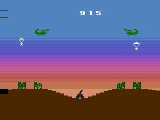 Commando Raid (Atari 2600) screenshot: Just started a new game