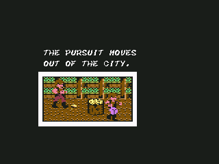 Double Dragon II: The Revenge (Commodore 64) screenshot: More Dialogue