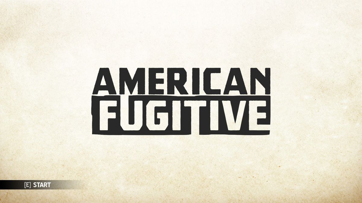 American Fugitive (Windows) screenshot: Title screen.