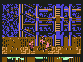 Double Dragon II: The Revenge (Commodore 64) screenshot: Stage 3 Boss(es)