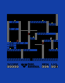 Lode Runner (VIC-20) screenshot: Running around the first level