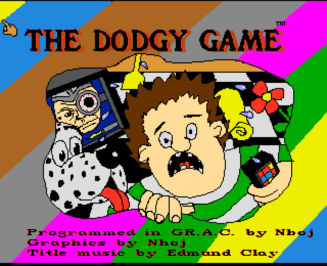 The Dodgy Game (Amiga) screenshot: Title screen