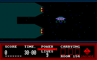 Activator (Amstrad CPC) screenshot: Launching your Activator pod