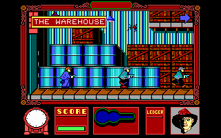 The Untouchables (DOS) screenshot: Level 1 - The Warehouse