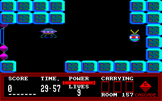 Activator (Amstrad CPC) screenshot: You've entered the ship