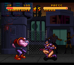 Double Dragon V: The Shadow Falls (SNES) screenshot: In Game