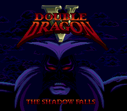 Double Dragon V: The Shadow Falls (Genesis) screenshot: Title