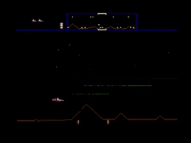 Defender (GameCube) screenshot: Mini-game lets you play the original Defender game