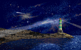Call of Cthulhu: Shadow of the Comet (DOS) screenshot: The infamous comet