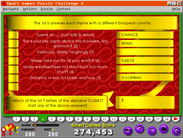 Smart Games Puzzle Challenge 2 (Windows 3.x) screenshot: It's A Wrap