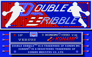 Double Dribble (Amiga) screenshot: Title screen