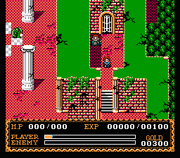 Ys II: Ancient Ys Vanished - The Final Chapter (NES) screenshot: I don't like the look of those bluish thingies...