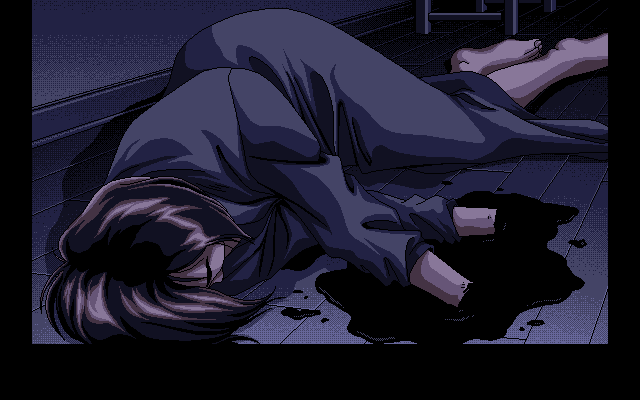 Ballade for Maria (PC-98) screenshot: Expect scenes like that when playing this game