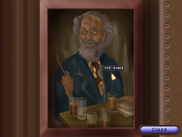 The Blackwell Convergence (Windows) screenshot: The portrait of Joe Gould, renowned bum