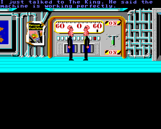 Zak McKracken and the Alien Mindbenders (Amiga) screenshot: Yeah....stupid