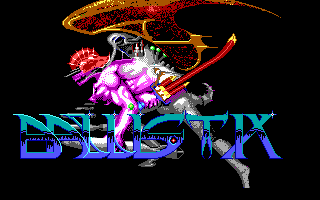 Ballistix (DOS) screenshot: Title screen