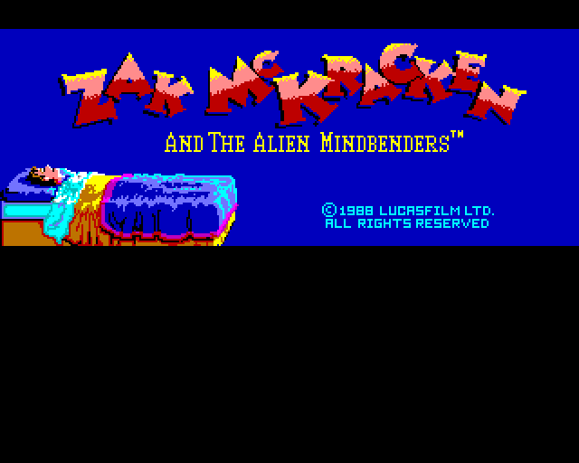 Zak McKracken and the Alien Mindbenders (Amiga) screenshot: Title screen