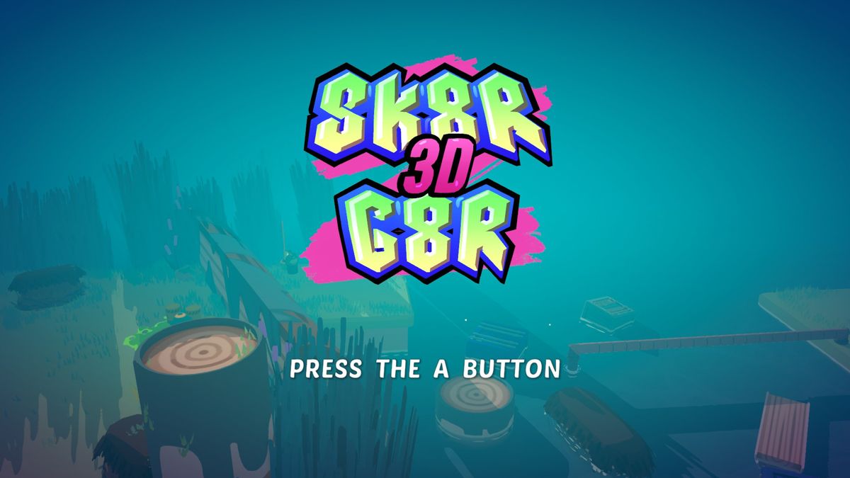 Skator Gator 3D (Windows) screenshot: Title screen