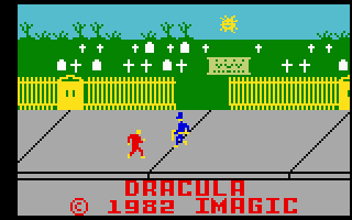 Dracula (Intellivision) screenshot: Title screen