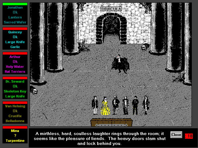 Dracula in London (Windows 3.x) screenshot: The final battle