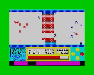 Android One: The Reactor Run (ZX Spectrum) screenshot: Transaction from Stage 2 to Stage 3.