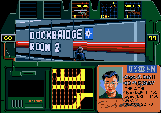 Zero Tolerance (Genesis) screenshot: Dockbridge, Room 2