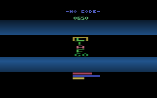 Fatal Run (Atari 2600) screenshot: You can buy attributes after completing a level