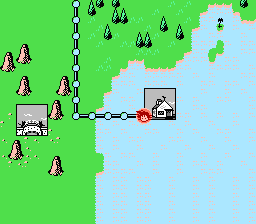 Dragon Ball: Daimaō Fukkatsu (NES) screenshot: Starting point