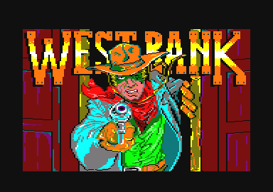 West Bank (Amstrad CPC) screenshot: Title screen