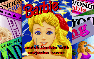 Barbie Super Model (DOS) screenshot: Photo Shoot