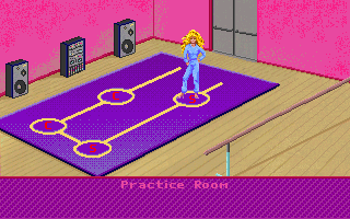 Barbie Super Model (DOS) screenshot: Stage Walk Practice