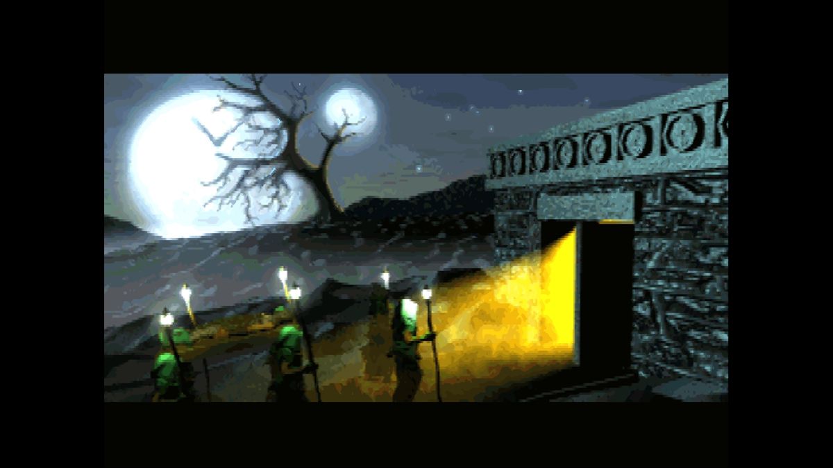 The Elder Scrolls: Chapter II - Daggerfall (Windows) screenshot: Death cutscene. Immediately respawns you after the video ends.