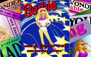 Barbie Super Model (DOS) screenshot: Magazine Cover