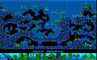 Fire & Ice (DOS) screenshot: Level 09-Deep Breath (Map)