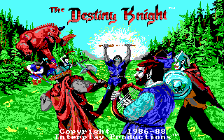 The Bard's Tale II: The Destiny Knight (DOS) screenshot: Title screen