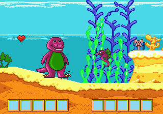 Barney's Hide & Seek Game (Genesis) screenshot: Underwater level