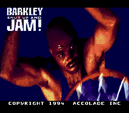 Barkley: Shut Up and Jam! (SNES) screenshot: Title Screen
