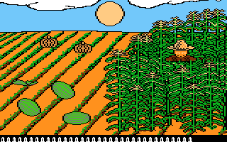 Barnyard Blaster (Atari 7800) screenshot: Shoot targets out in the fields