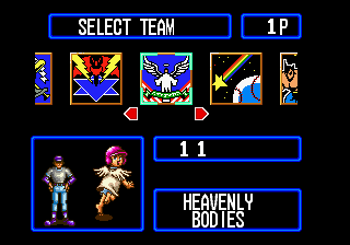 Baseball Stars Professional (Neo Geo) screenshot: Choose team