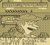 Bart Simpson's Escape from Camp Deadly (Game Boy) screenshot: Ironfist Burns