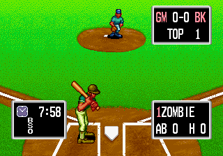 Baseball Stars Professional (Neo Geo) screenshot: COM ready to bat