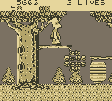 Bart Simpson's Escape from Camp Deadly (Game Boy) screenshot: The Forest