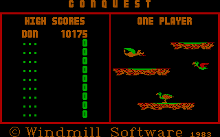 Conquest (PC Booter) screenshot: The Conquest Title Screen