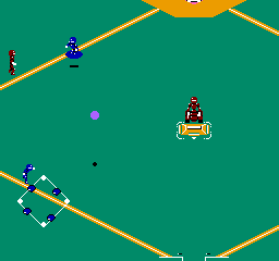 Screenshot of Base Wars - Cyber Stadium Series (NES, 1991) - MobyGames