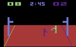 Basketball (Atari 2600) screenshot: A game in progress