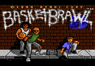 Basketbrawl (Atari 7800) screenshot: Title screen