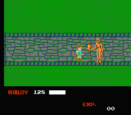 Dragon Buster (NES) screenshot: Um... nice to meet you!
